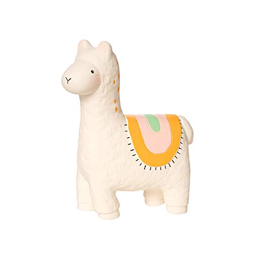 Manhattan Toy 218120 Fruity Paws Lili Llama - Juguete de goma natural, multicolor