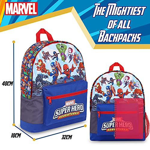 Marvel Avengers Mochilas Escolares Juveniles, Mochila Colegio De Los Vengadores Con Hulk Capitan America, Spiderman Y Bruja Escarlata, Regalos Niños