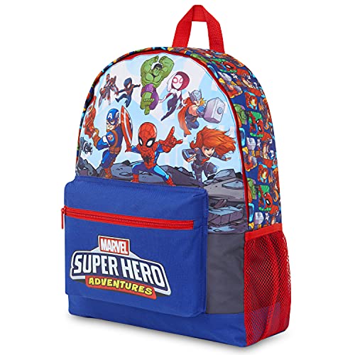 Marvel Avengers Mochilas Escolares Juveniles, Mochila Colegio De Los Vengadores Con Hulk Capitan America, Spiderman Y Bruja Escarlata, Regalos Niños