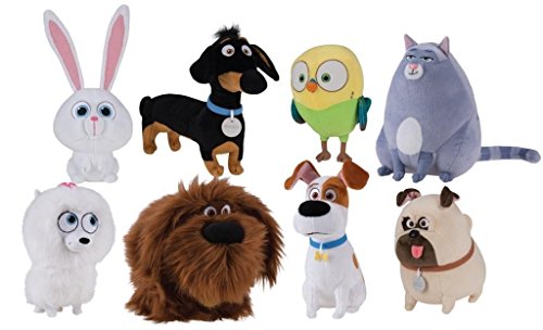 Mascotas (The Secret Life of Pets) - Max, perro blanco con manchas marrones 29cm - Calidad Super Soft