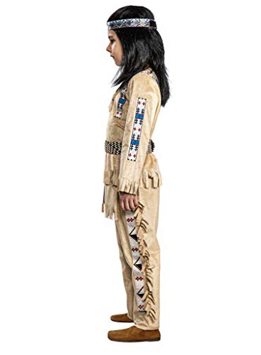 Maskworld Winnetou - Disfraz infantil de indios occidentales, talla 110 – 116, disfraces con licencia de las películas de Karl May, para carnaval y fiestas temáticas