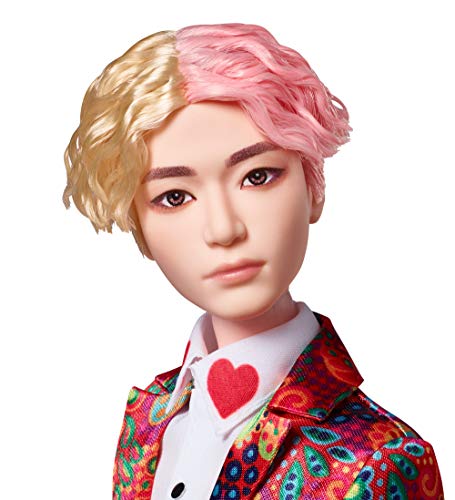 Mattel BTS - Muñeco V, figura de colección, miembro banda coreana de K-pop ( GKC89)