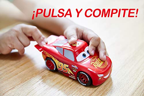 Mattel Disney Cars-Vehículo Turbocarreras Rayo Mcqueen, coches de juguetes niños +3 años, multicolor FYX40 , color/modelo surtido