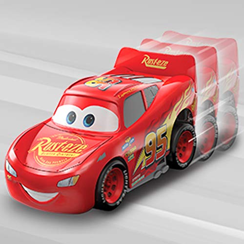 Mattel Disney Cars-Vehículo Turbocarreras Rayo Mcqueen, coches de juguetes niños +3 años, multicolor FYX40 , color/modelo surtido