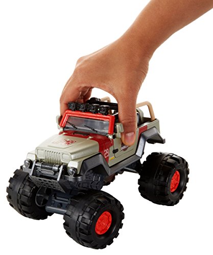 Mattel FMY49 Metal vehículo de juguete - Vehículos de juguete (Multicolor, Coche, Metal, Matchbox Jurassic World, 93 Jeep Wrangler, 3 año(s))