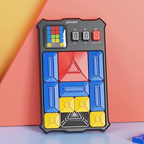 MKIU Huarong Road Puzzles, Teaching Challenge All-in-One Board Puzzle Game con Aplicación Smart Clearance Sensor Intelligence Development Logic Training Toys