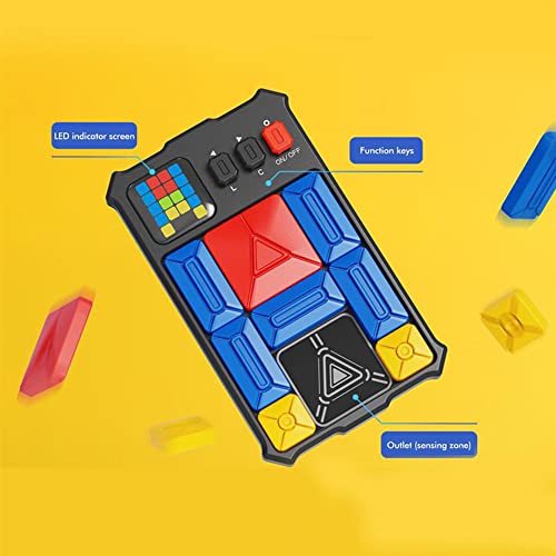 MKIU Huarong Road Puzzles, Teaching Challenge All-in-One Board Puzzle Game con Aplicación Smart Clearance Sensor Intelligence Development Logic Training Toys