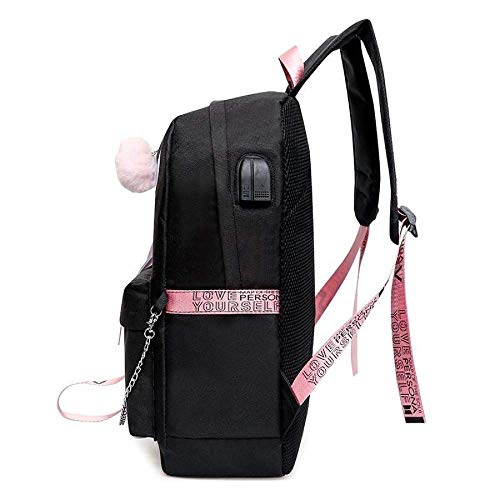 Mochila AliKpop USB BTS Jimin Suga Jin Taehyung V Jungkook coreana, casual, mochila para portátil, bolsa para la universidad, bolsa de libro, bolsa de escuela