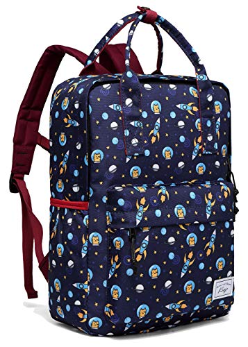 Mochila Infantil, Kasgo Mochila Niño Mochila Escolar Mochila Dinosaurio Lindo Mochila Preescolar Personalizada para Kindergarten Niños con Correa Pecho Astronauta