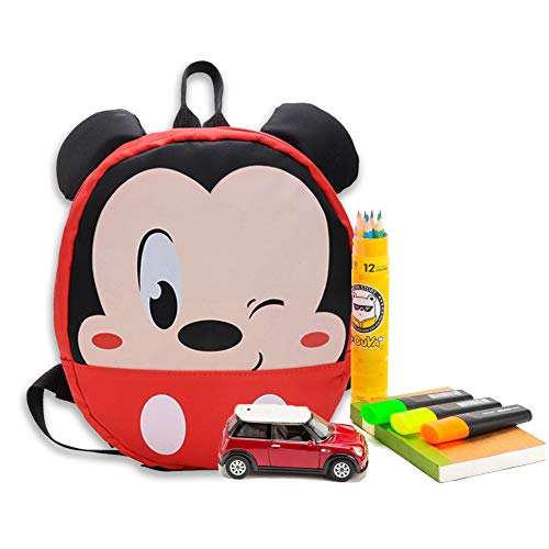 Mochila Infantil Mickey - WENTS Mochilas Escolares Material Escolar para Niñas Mochila Infantil con Mickey Mouse Minnie Mous Gran Capacidad Regalos para Niños