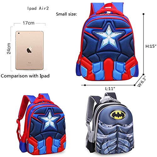 Mochilas Infantiles,Bolsa Escuela Mochila para Niños Superhéroe Impermeable Durable Ajustable Bolsas de Libros de Kindergarten Niños Niñas Bolsas de Libros de la Escuela Primaria