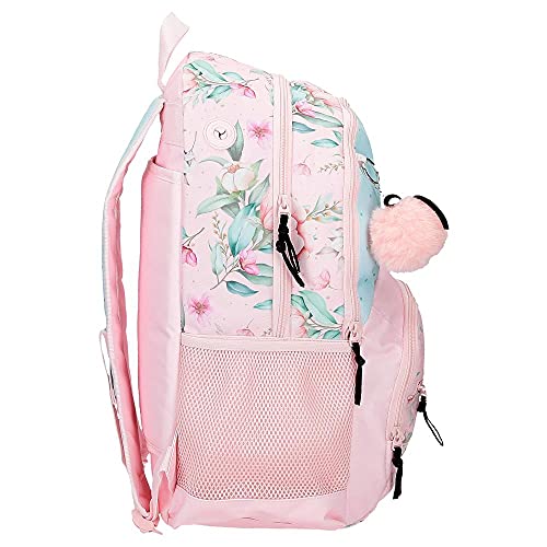 MOVOM Enjoy Every Moment Mochila Doble Compartimento con Carro Multicolor 33x46x17 cms Poliéster 25,81L