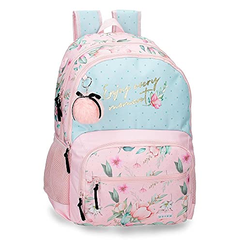 MOVOM Enjoy Every Moment Mochila Doble Compartimento con Carro Multicolor 33x46x17 cms Poliéster 25,81L