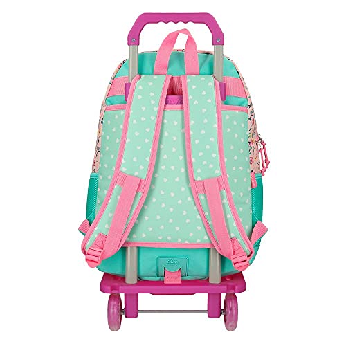 Movom Save The Planet Mochila con Carro Multicolor 33x45x17 cms Poliéster Reciclado 25.25L