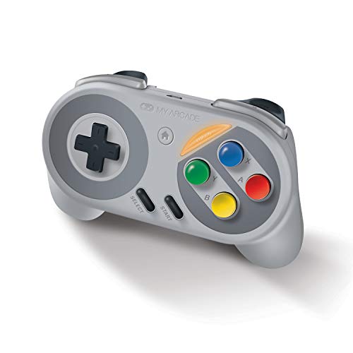 My Arcade - Super Gamepad Mando Inalámbrico Con Función Turbo Para Snes Classic Mini, Nes Classic, Wii Y Wiiu (Super Nintendo)