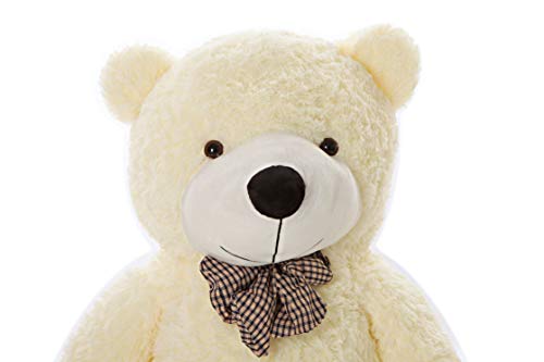 MyTeddyWorld Oso De Peluche Gigante - Grande Suave Osito De Felpa Regalo para Niños - Juegete De Peluche Ideal para Fiestas De Bodas Navidad Dia De San Valentin (Blanco 140 cm)