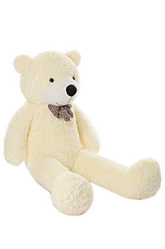 MyTeddyWorld Oso De Peluche Gigante - Grande Suave Osito De Felpa Regalo para Niños - Juegete De Peluche Ideal para Fiestas De Bodas Navidad Dia De San Valentin (Blanco 140 cm)