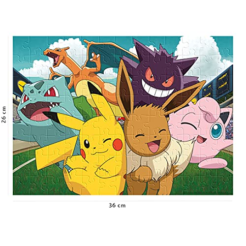 Nathan- Puzzle 100 pièces-Pikachu et Les Pokémon Puzle Infantil, Color (Ravensburger 4005556867745)