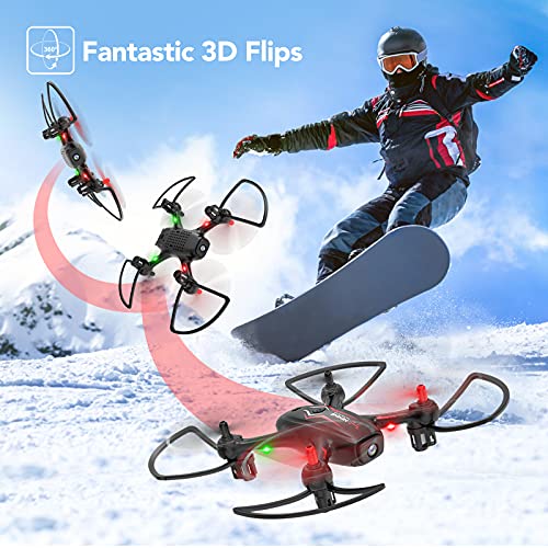 NEHEME NH530 Drones para niños, Drone con cámara HD 720P, FPV Live Video, Quadcopter para principiante con sensor de gravedad, Modo sin cabeza, Flip 3D, Retorno/despegue /aterrizaje con una sola tecla