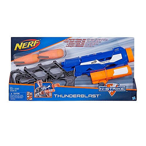 Nerf - Lanzadardos Elite Thunderblast (Hasbro A9604EU4)