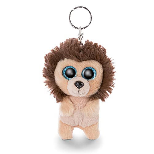 NICI Original – Glubschis león de Peluche Cliff 9 cm – Tiernos Animales del Zoo – Lindo Colgante para Cordones y llaveros – Mini Juguete niños, Color marrón, (46942)