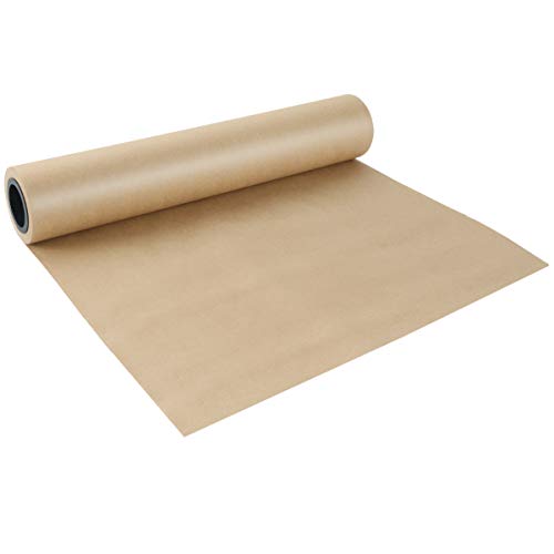 NUOBESTY Envoltura de Celofán de Regalo Rollo de Papel Kraft Envoltura de Regalo de Celofán Kraft Envoltura de Papel Kraft Marrón Biodegradable para Proyectos de Manualidades Envoltura de