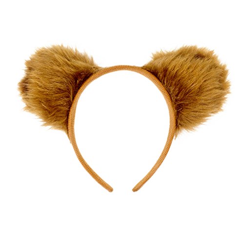 Oblique-Unique® Diadema con orejas de oso de peluche, color marrón, para disfraz de carnaval o fiesta