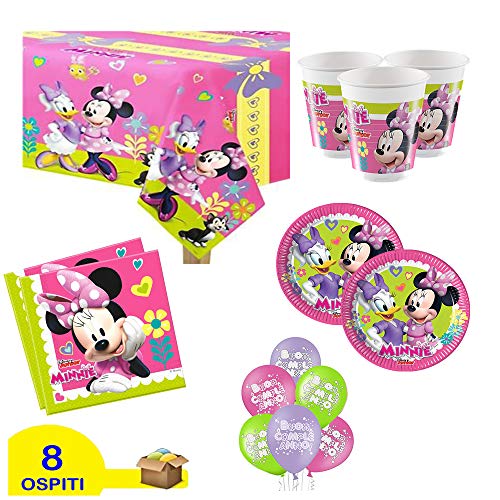 ocballoons - Kit de fiesta de Mickey Mouse 8 personas, 1