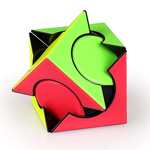 OJIN MO Fang GE Fangyuan Skewb Irregular Six Spot Cube Puzzle Mofangge fangyuan Cube Skewb Puzzle Cube con un trípode de Cubo (Sin Etiqueta)