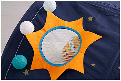 OKOUNOKO Carpa Infantil para Cama, Casa De Juegos Infantil, Cielo Estrellado De Fantasía Azul, Plegable Es Muy Conveniente, Princess Infantiles Castillo