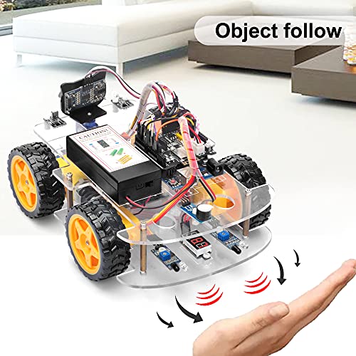 OSOYOO Robot Car Starter Kit for Arduino | Stem Remote Controlled Educational Motorized Robotics for Building Programming Learning How to Code | IOT Mechanical DIY Coding for Kids Teens Adults