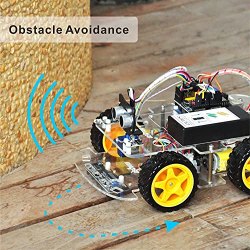 OSOYOO Robot Car Starter Kit for Arduino UNO | STEM Remote Control App Educational Motorized Robotics for Building, Programming & Learning How to Code | IOT Mechanical DIY Coding for Kids Teens Adults