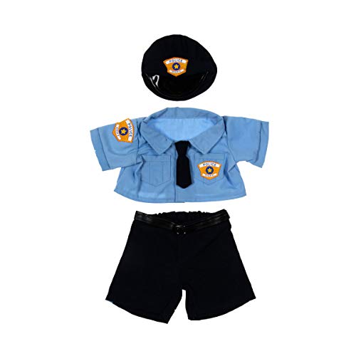 Ours To Do Un Ours. Une Histoire. Uniforme de Policía con Gorra para Peluche de 40 cm - Ropa para Peluche, Animal de Peluche, Oso de Peluche, Teddybear