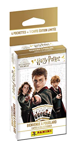 Panini France SA Harry Potter TC Bienvenidos a Poudlard Blister 4 Fundas + 1 Tarjeta de edición Limitada (004220KBF4)