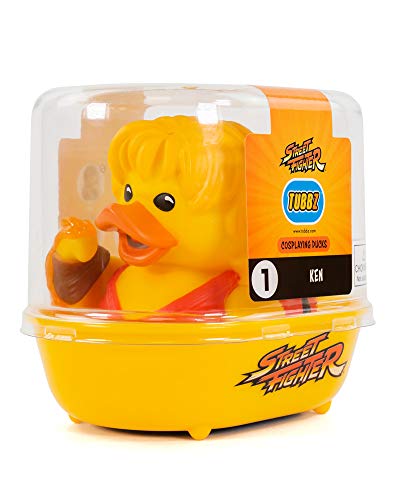 Pato de baño coleccionable - Figura Tubbz Street Fighter - Figura Ken│Figura coleccionable Street Fighter - Producto con licencia oficial