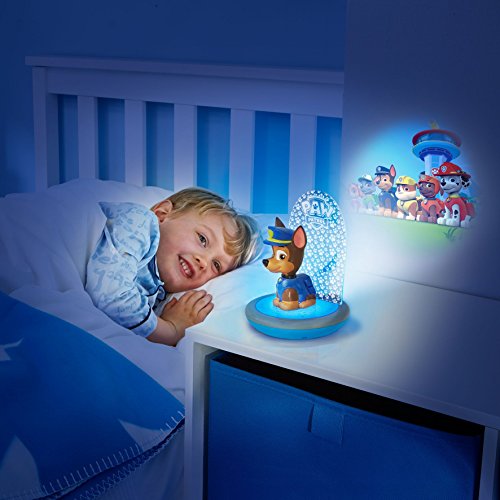 PAW PATROL La Patrulla Canina - Luz de Noche mágica de GoGlow - Proyector y Linterna de Personaje