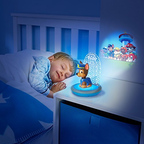 PAW PATROL La Patrulla Canina - Luz de Noche mágica de GoGlow - Proyector y Linterna de Personaje