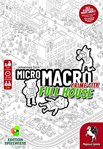 Pegasus Spiele 59061E - MicroMacro: Crime City 2 - Full House (edición Inglesa)