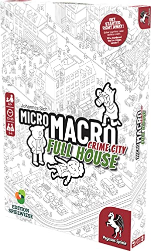 Pegasus Spiele 59061E - MicroMacro: Crime City 2 - Full House (edición Inglesa)