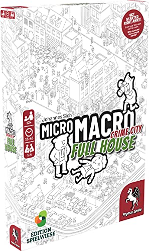 Pegasus Spiele 59061E - MicroMacro: Crime City 2 - Full House (edición Inglesa)