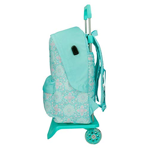 Pepe Jeans Tatiana Mochila con Carro Verde 32x43x15 cms Poliéster 19,53 L