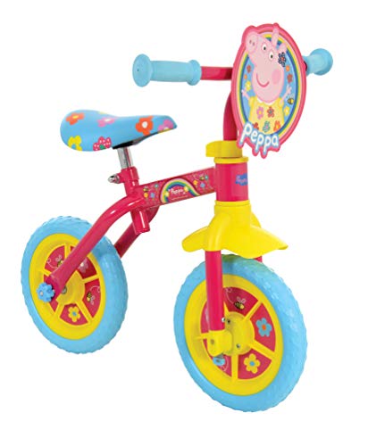 Peppa Pig M004176 2in1 - Entrenamiento para bicicleta, 25,4 cm, multicolor