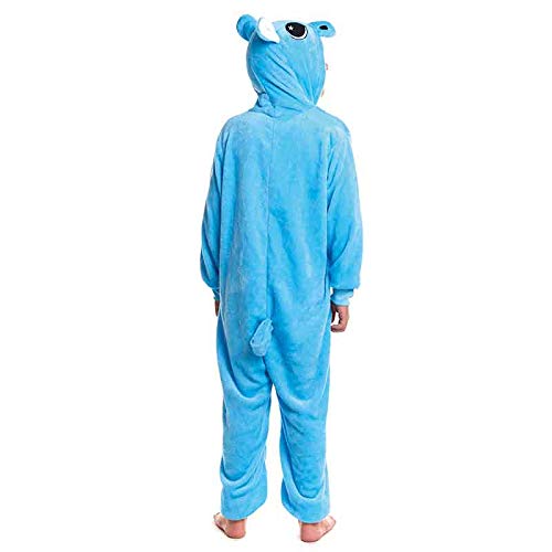 Pijamas Enteros de Animales Niñas y Niños Unisex【Tallas Infantiles 3 a 12 años】 Disfraz Hipopótamo Mono Enterizo Carnaval Fiestas【Talla 10-12 años】