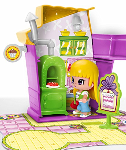 Pinypon- Minicasita Violeta con Tienda de Cupcakes (Famosa 700014333)