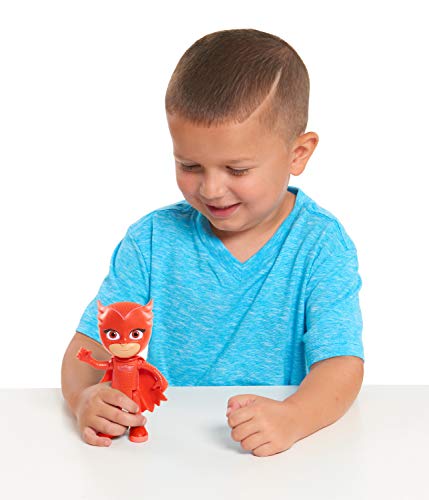 PJ Masks- Buhíta Súper Figura con Voz, Color Rojo (Bandai 24857)