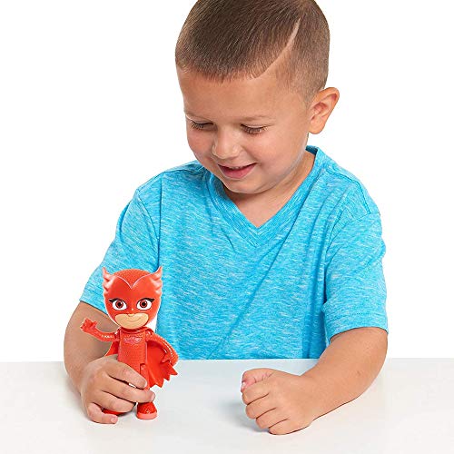 PJ Masks- Buhíta Súper Figura con Voz, Color Rojo (Bandai 24857)