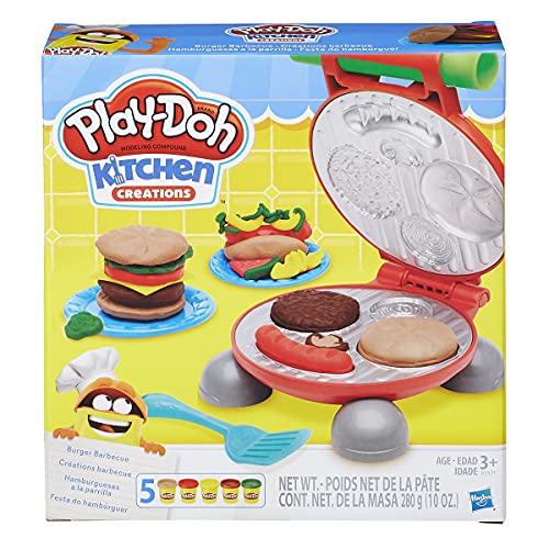 Play-Doh Kitchen Creations Barbacoa para hamburguesas, a partir de 3 años