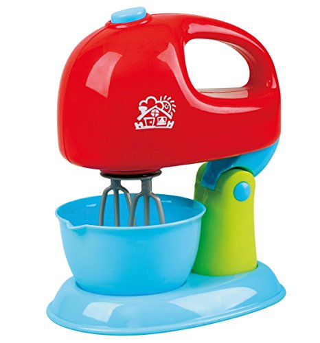 PlayGo Robot de cocina con cuenco para mezclar con funciones rojo y azul.