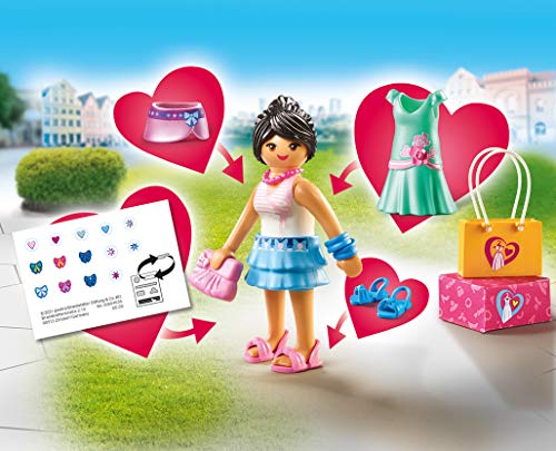 PLAYMOBIL City Life 70596 Chica Fashion, Para niños de 5 a 12 años