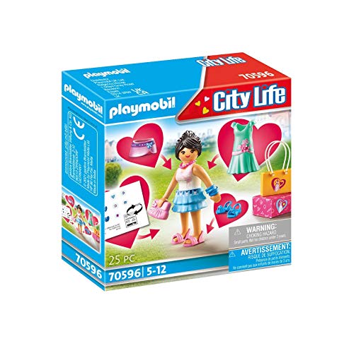 PLAYMOBIL City Life 70596 Chica Fashion, Para niños de 5 a 12 años